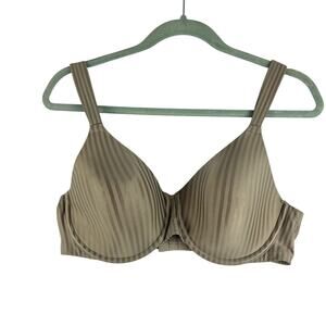 Playtex Secrets Perfectly Smooth Underwire Bra #4747 Beige Stripe Women’s 36D